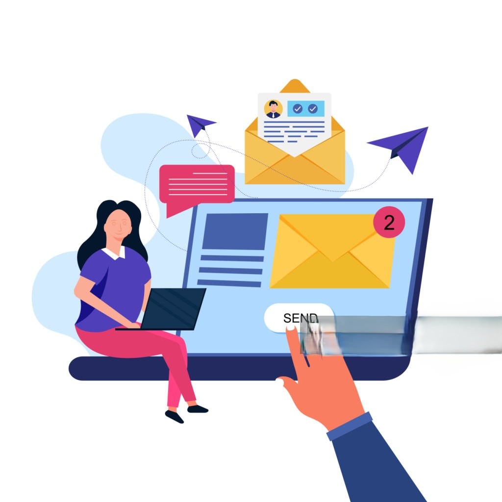 Recruiter sending an offer letter email to a selected candidate